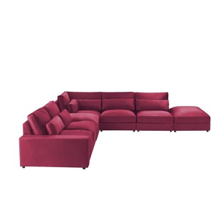 Ecksofa  Branna ¦ rot ¦ Maße (cm): B: 412 H: 88 T: 386