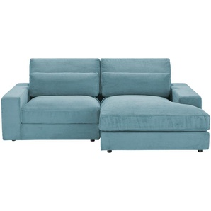 Ecksofa  Branna - türkis/petrol - Materialmix - 232 cm - 88 cm - 164 cm | Möbel Kraft