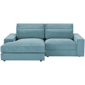 Ecksofa  Branna - türkis/petrol - Materialmix - 232 cm - 88 cm - 164 cm | Möbel Kraft