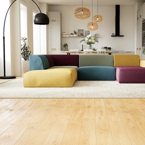 Ecksofa Brombeerrot - Flexible Designer-Polsterecke, L-Form: Beste Qualität, einzigartiges Design - 316 x 72 x 241 cm, konfigurierbar