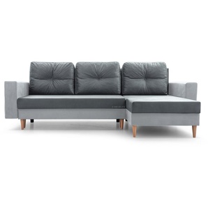 Ecksofa Carl Grau