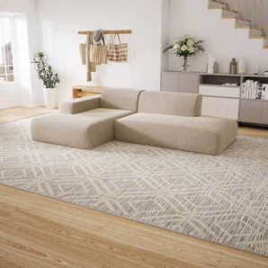 Ecksofa Cremebeige - Flexible Designer-Polsterecke, L-Form: Beste Qualität, einzigartiges Design - 271 x 72 x 168 cm, konfigurierbar