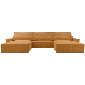 Ecksofa Denver U - Poso 04 Braun