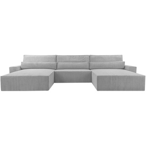 Ecksofa Denver U - Poso 145 Rosa