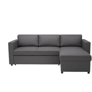 Ecksofa - grau - Materialmix - 230 cm - 83 cm - 150 cm | Möbel Kraft