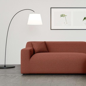 Ecksofa HOME AFFAIRE Lilliana Sofas Gr. B/H/T: 256cm x 76cm x 160cm, Feincord, Recamiere rechts, orange (terra) L-Form