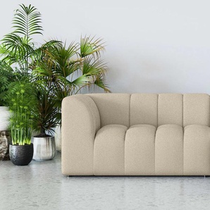 Ecksofa HOME AFFAIRE Tuure Sofas Gr. B/H/T: 255cm x 81cm x 177cm, Struktur, Ottomane rechts, in vielen Bezugsqualitäten und Farben, grau (taupe) L-Form, mit Welllenunterfederung