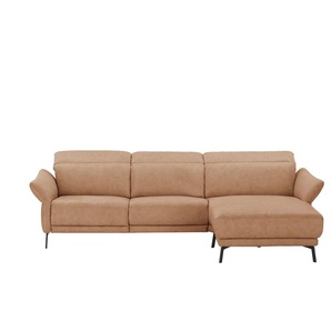 Ecksofa Leder Bellana ¦ braun ¦ Maße (cm): B: 285 H: 101 T: 161