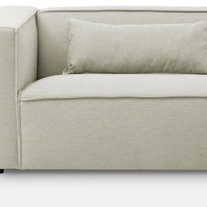 Ecksofa LEGER HOME BY LENA GERCKE PIARA, L-Form Sofas Gr. B/H/T: 267 cm x 66 cm x 167 cm, Flachgewebe, Ottomane rechts, grün (hellgrün) Ecksofas Inklusive 2 Rückenkissen 80x35 cm und 1 Zierkissen 40x40