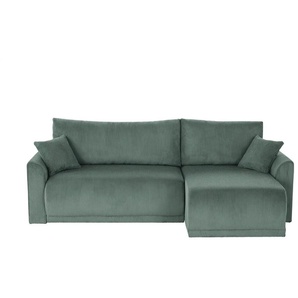 Ecksofa  Malyn ¦ grün ¦ Maße (cm): B: 235 H: 85 T: 146