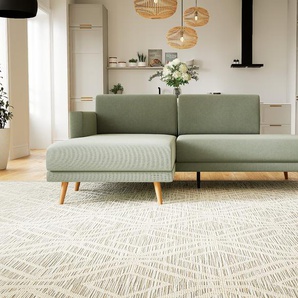 Ecksofa Minzgrün - Flexible Designer-Polsterecke, L-Form: Beste Qualität, einzigartiges Design - 212 x 81 x 162 cm, konfigurierbar