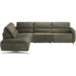 Musterring Ecksofa  MR260 ¦ grün ¦ Maße (cm): B: 281 H: 82 T: 248