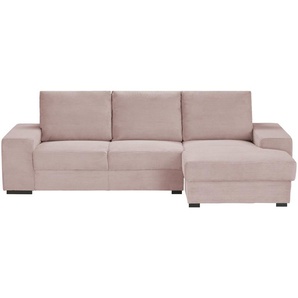 Ecksofa  Renée ¦ rosa/pink ¦ Maße (cm): B: 276 H: 92 T: 146