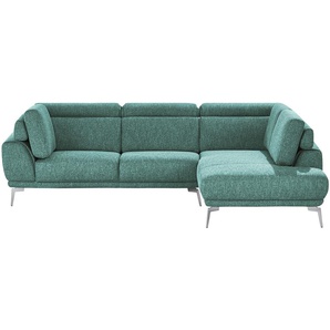 Ecksofa Sona - türkis/petrol - Materialmix - 273 cm - 83 cm - 207 cm | Möbel Kraft