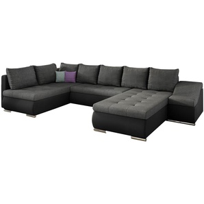 Ecksofa U JORMANO R47 L42 Mintgrün + Hellgrau