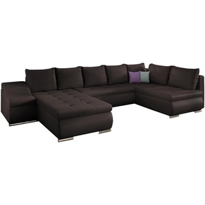 Ecksofa U JORMANO R47 L42 Mintgrün + Hellgrau