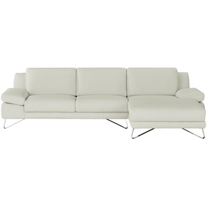 Ecksofa  Fine ¦ weiß ¦ Maße (cm): B: 281 H: 81 T: 162