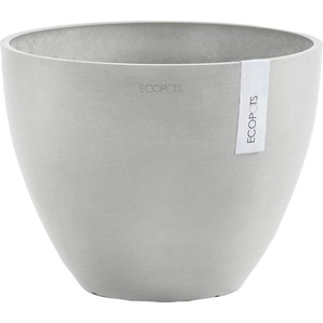 ECOPOTS Blumentopf ANTWERP White Grey, BxTxH: 40x40x30 cm