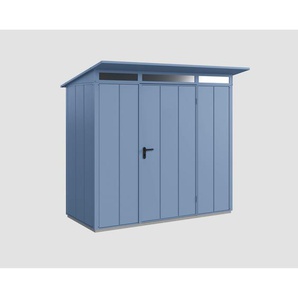 EcoStar Gerätehaus Elegant-P Typ 1 taubenblau 238 x 107,8 cm, mit Einzeltür