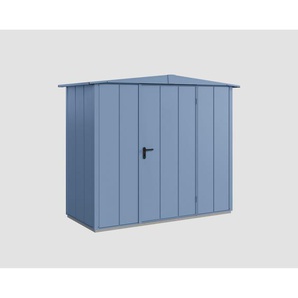 EcoStar Gerätehaus Elegant-S Typ 1 taubenblau 238 x 107,8 cm, mit Einzeltür