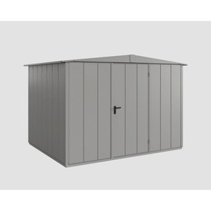 EcoStar Gerätehaus Elegant-S Typ 3 graualuminium 302,8 x 238 cm, mit Einzeltür