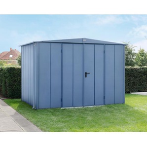 EcoStar Gerätehaus Elegant-S Typ 3 taubenblau 302,8 x 238 cm, mit Doppeltür