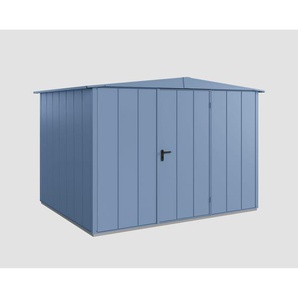 EcoStar Gerätehaus Elegant-S Typ 3 taubenblau 302,8 x 238 cm, mit Einzeltür