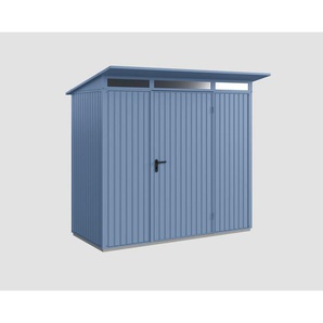 EcoStar Gerätehaus Trend-P Typ 1 taubenblau 238 x 107,8 cm, mit Einzeltür