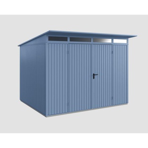 EcoStar Gerätehaus Trend-P Typ 3 taubenblau 302,8 x 238 cm, mit Doppeltür