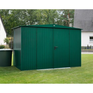 EcoStar Gerätehaus Trend-S Typ 3 moosgrün 302,8 x 238 cm, mit Doppeltür