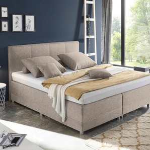 ED EXCITING DESIGN Boxspringbett Luanda, wahlweise mit Matratze und Topper