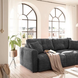 ED EXCITING DESIGN Schlafsofa Bullet, frei im Raum stellbar, mit Bettkasten, mit Schlaffunktion, 4 Kissen