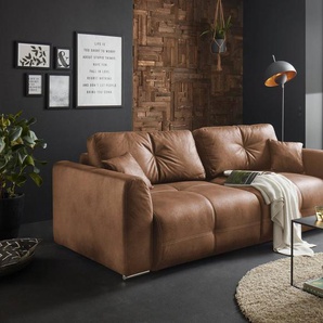 ED EXCITING DESIGN Schlafsofa Dolan, mit Bettfunktion und Bettkasten, sowie Rücken- und Zierkissen