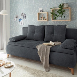 ED EXCITING DESIGN Schlafsofa Magnus, mit Bettfunktion und Bettkasten, sowie Rücken- und Armlehnkissen