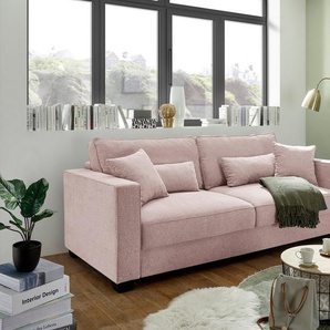 ED EXCITING DESIGN Schlafsofa Melvin, mit Bettfunktion, Bettkasten, Rücken-, Nieren- und Zierkissen