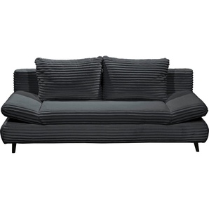 ED EXCITING DESIGN Schlafsofa Sunny 2, frei im Raum stellbar, mit Bettkasten, Schlaffunktion & 2 Rückenkissen