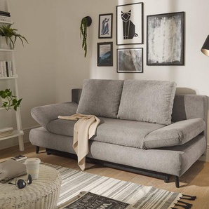 ED EXCITING DESIGN Schlafsofa Sunny, mit Bettfunktion, Armteilverstellung, Bettkasten sowie Rückenkissen