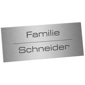 Edelstahlschild 100x40mm Typ 2