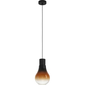 EGLO Hängeleuchte CHASELY, Leuchtmittel wechselbar, ohne Leuchtmittel, Hängeleuchte in schwarz aus Stahl - exkl. E27 - 40W
