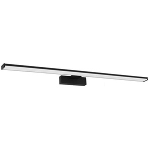 EGLO Spiegelleuchte PANDELLA 1, LED wechselbar, Neutralweiß, Wandleuchte, LED Spiegelleuchte, Lampe in Schwarz, Weiß, IP44, L 78 cm