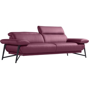 Egoitaliano 2,5-Sitzer Anais, Designsofa mit hohem Sitzkomfort, Designfuß, inkl. verstellbarer Kopfteile