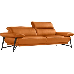 Egoitaliano 2,5-Sitzer Anais, Designsofa mit hohem Sitzkomfort, Designfuß, inkl. verstellbarer Kopfteile