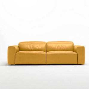 Egoitaliano 2,5-Sitzer Beverly, Designsofa mit erstklassigem Sitzkomfort und tollen Details, Breite 242 cm, verstellbare Kopfteile