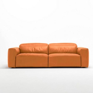 Egoitaliano 2,5-Sitzer Beverly, Designsofa mit erstklassigem Sitzkomfort und tollen Details, Breite 242 cm, verstellbare Kopfteile