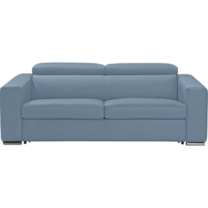 Egoitaliano Schlafsofa Cabiria, Design und super Sitz- und Liegekomfort, Sofa inkl. Schlaffunktion, Kopfteile verstellbar, mit Metallfüßen