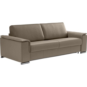 Egoitaliano Schlafsofa Cecilia, modern & elegant, erstklassiger Sitzkomfort, Dauerschläfer, inkl. Matratze und hochwertigem Metallbettrahmen, toller Schlafkomfort