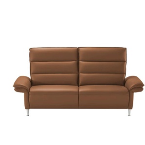 Wohnwert Einzelsofa Leder Marlena ¦ braun ¦ Maße (cm): B: 208 H: 107 T: 97