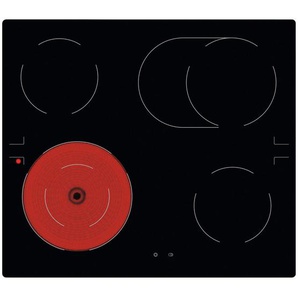 Electrolux Glaskeramikkochfeld, Schwarz, Glas, 58x4.0x51 cm, Bräterzone, Restwärmeanzeige je Kochzone, Edelstahlrahmen, Küchen, Küchenelektrogeräte, Kochfelder, Glaskeramik-Kochfelder