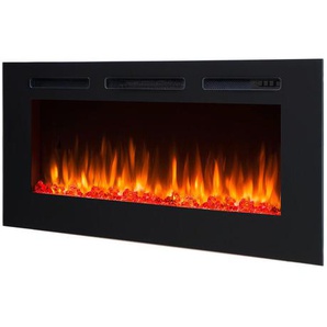 Xxxl Elektrokamin Balderia Fiamma 48, Schwarz, Metall, 134x62x30 cm, Fernbedienung, Flammeneffekt separat schaltbar, Überhitzungsschutz, Thermostat, Dimmer, Freizeit, Heizen & Kühlen, Elektrokamine