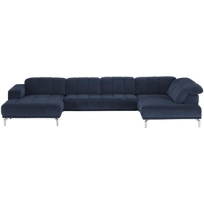 Lounge Collection Wohnlandschaft  Sarina ¦ blau ¦ Maße (cm): B: 383 H: 75 T: 212